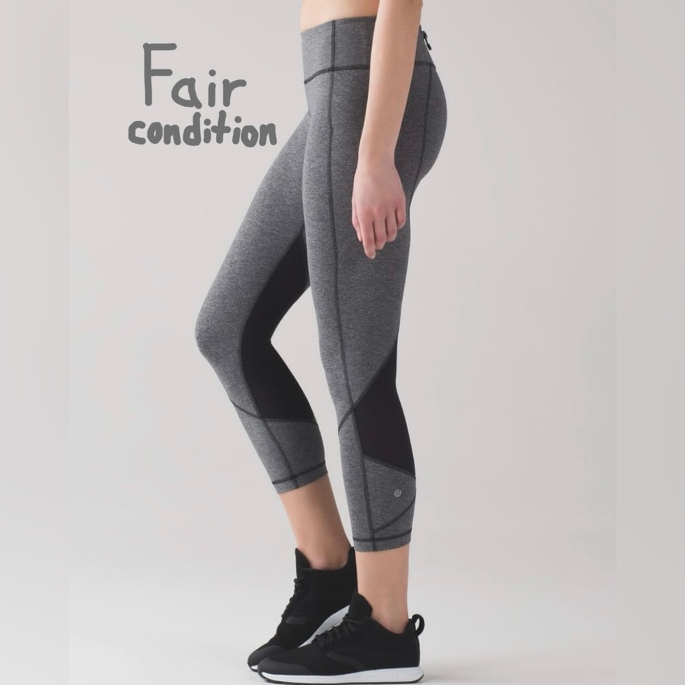 lululemon pace rival crop | fair condition